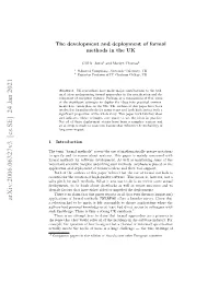 Arxiv:2006.06327V3 [Cs.SE] 24 Jan 2021 Applications of Formal Methods; [WLBF09] Oﬀers a Broader Survey