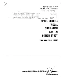 Space Shuttle Visual Simulation System Design Study