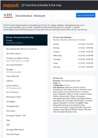 231 Bus Time Schedule & Line Route