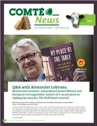 Q&A with Alexander Lobrano