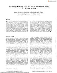 Working Memory Load for Faces Modulates P300, N170, and N250r