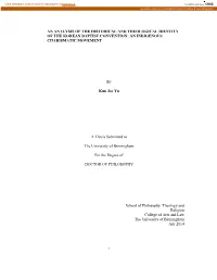 An Analysis of the Historical and Theological Identity of the Korean Baptist Convention: an Indigenous Charismatic Movement