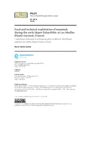 Food and Technical Exploitation of Mammals