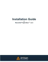 Installation Guide for Neverfail Hybristor V2.3