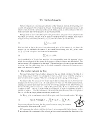 Surface Integrals