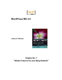 Wordpress MU 2.8