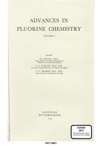 3017.0001 the Fluorides of the Actinide Elements