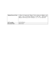 A Phase II, Open-Label Clinical Trial to Study the Efficacy and Safety of the Combination Regimen of MK