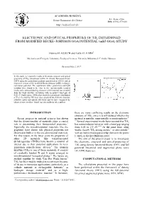 ELECTRONIC and OPTICAL PROPERTIES of Tis2 DETERMINED from MODIFIED BECKE–JOHNSON GGA POTENTIAL (Mbj-GGA) STUDY