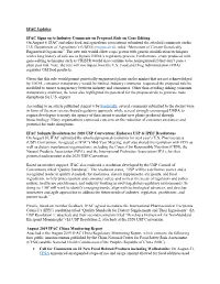 IFAC Updates IFAC Signs on to Industry Comments on Proposed