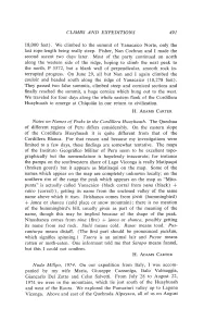 Notes on Names of Peaks in the Cordillera Huayhuash. the Quechua of Different Regions of Peru Differs Considerably