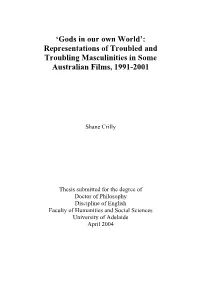 Representations of Troubled and Troubling Masculinities in Some Australian Films, 1991-2001