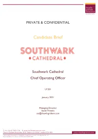 Southwark Cathedral Chief Operating Officer