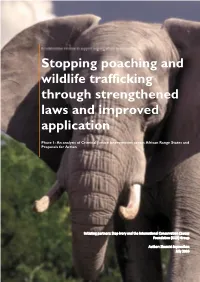 Stopping Poaching and Wildlife Trafficking Through Strengthened Laws and Improved Application