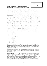 12. Community Development