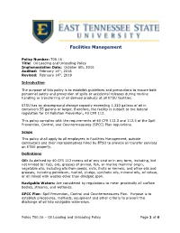 700.16 Oil Loading and Unloading Policy