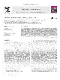 Atomistic Modeling of Crystal Structure of Ca1.67Sihx