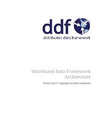 Distributed Data Framework Architecture