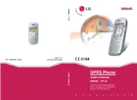 F7100 Please Read This Manual Carefully Before Operating Your Mobile Phone