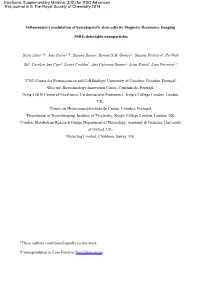 Inflammatory Modulation of Hematopoietic Stem Cells by Magnetic Resonance Imaging