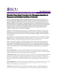 SOP for Managing Nepotism in Research And