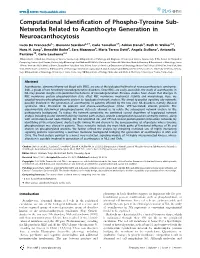 1. Computational Identification of Phospho-Tyrosine Sub-Networks