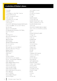 A Selection of Motion's Shows