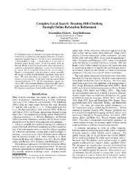 Boosting Hill-Climbing Through Online Relaxation Refinement