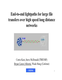 End-To-End Lightpaths for Large File Transfers Over High Speed Long Distance Networks