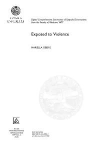 FULLTEXT01.Pdf 22. Krug EG, Dahlberg LL, Mercy JA, Zwi AB, Lozano R, Eds