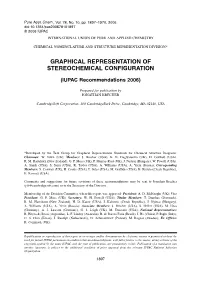 Graphical Representation of Stereochemical Configuration
