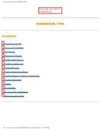University of Canberra Handbook 1996