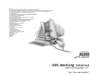 XSS Hacking Tutorial .:Hacktivism Blackbook 1.0