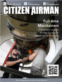 Full-Time Maintainers Command Makes Strides Hiring Air Reserve Technicians