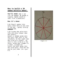 How to Build a 36 Spoke Bicycle Wheel