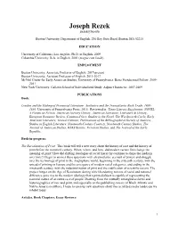 Joseph Rezek Jrezek@Bu.Edu