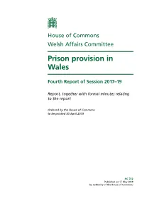 Prison Provision in Wales
