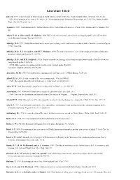 References for Life History