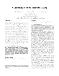 A User Study of Off-The-Record Messaging