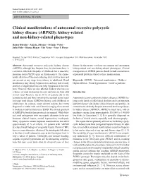 ARPKD): Kidney-Related and Non-Kidney-Related Phenotypes