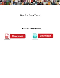 Bow and Arrow Terms