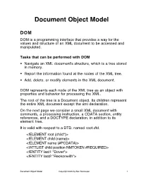 Document Object Model