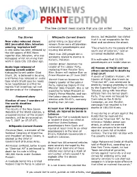 June 25, 2007 the Free-Content News Source That You Can Write! Page 1