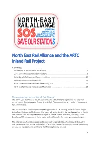 North East Rail Alliance and the ARTC Inland Rail Project Contents 1 Introduction to the North East Rail Alliance
