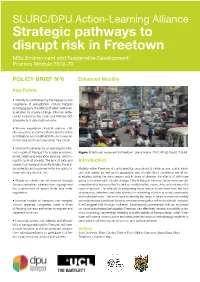 Strategic Pathways to Disrupt Risk in Freetown Msc Environment and Sustainable Development Practice Module 2019-20