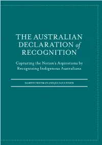 THE AUSTRALIAN DECLARATION of RECOGNITION
