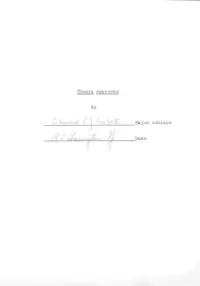 Thesis Approved By