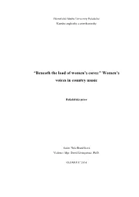 Beneath the Load of Women's Cares