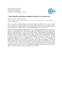 Carbon Dioxide and Methane Temporal Dynamics in an Urban River