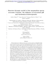 Discrete Dynamic Model of the Mammalian Sperm Acrosome Reaction